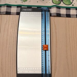 Fiskars Paper Trimmer with Blue and Orange Accents